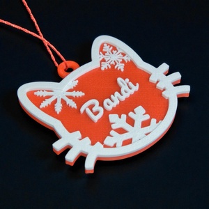 Téli Dorombolás, névre szóló cicás karácsonyfadísz - Stílus 1 - karácsony - karácsonyi lakásdekoráció - karácsonyfadíszek - Meska.hu