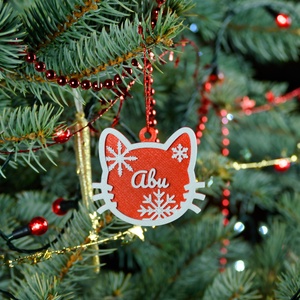 Téli Dorombolás, névre szóló cicás karácsonyfadísz - Stílus 5 - karácsony - karácsonyi lakásdekoráció - karácsonyfadíszek - Meska.hu