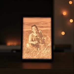 Emlékfény  Portré litofán kép kerettel (2:3), Otthon & Életmód, Lámpa, Hangulatlámpa, Mindenmás, MESKA