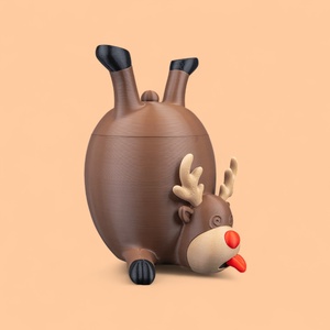 Torkos Rudolf sütitartó - karácsony - mikulás - mikulás beltéri dekoráció - Meska.hu