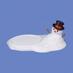 Olvadó hóember poháralátét - karácsony - mikulás - mikulás beltéri dekoráció - Meska.hu