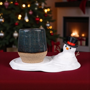 Olvadó hóember poháralátét, Karácsony, Mikulás, Mikulás beltéri dekoráció, Mindenmás, MESKA