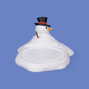 Olvadó hóember poháralátét - karácsony - mikulás - mikulás beltéri dekoráció - Meska.hu