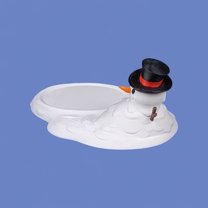 Olvadó hóember poháralátét - karácsony - mikulás - mikulás beltéri dekoráció - Meska.hu