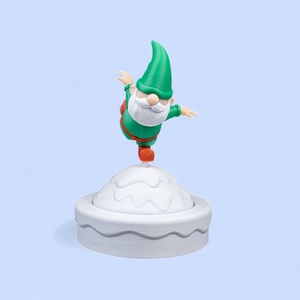 Korcsolyázó Manó - karácsony - karácsonyi lakásdekoráció - karácsonyi manók, figurák - Meska.hu