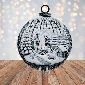 Betlehemi Csönd  Hueforge karácsonyfadísz, Karácsony, Karácsonyi lakásdekoráció, Karácsonyfadíszek, Mindenmás, MESKA