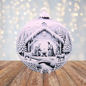 A Megváltó Születése  Hueforge karácsonyfadísz, Karácsony, Karácsonyi lakásdekoráció, Karácsonyfadíszek, Mindenmás, MESKA