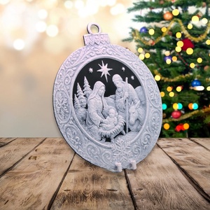 Szent Csend  Hueforge karácsonyfadísz - karácsony - karácsonyi lakásdekoráció - karácsonyfadíszek - Meska.hu