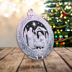 A Kezdet Fénye  Hueforge karácsonyfadísz - karácsony - karácsonyi lakásdekoráció - karácsonyfadíszek - Meska.hu