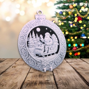 Télapó Útra Készül  Hueforge karácsonyfadísz - karácsony - karácsonyi lakásdekoráció - karácsonyfadíszek - Meska.hu