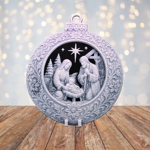 A Szent Csend Fénye Hueforge karácsonyfadísz, Karácsony, Karácsonyi lakásdekoráció, Karácsonyfadíszek, Mindenmás, MESKA