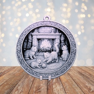 Kandalló Melege  Hueforge karácsonyfadísz, Karácsony, Karácsonyi lakásdekoráció, Karácsonyfadíszek, Mindenmás, MESKA