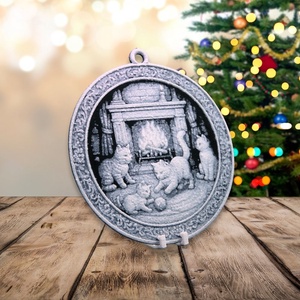 Kandalló Melege  Hueforge karácsonyfadísz - karácsony - karácsonyi lakásdekoráció - karácsonyfadíszek - Meska.hu