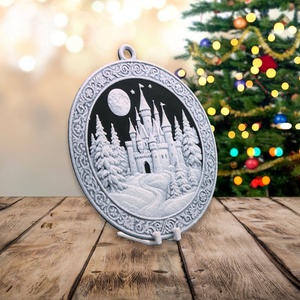 Téli Kastély  Hueforge karácsonyfadísz - karácsony - karácsonyi lakásdekoráció - karácsonyfadíszek - Meska.hu