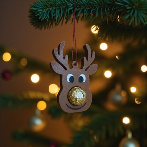 Mókás rénszarvas � Karácsonyfadísz Ferrero Rocher-rel, Karácsony, Karácsonyi lakásdekoráció, Karácsonyfadíszek, Mindenmás, MESKA