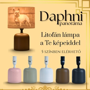 Daphni egyedi fényképes lámpa - panoráma, Otthon & Életmód, Lámpa, Asztali lámpa, Mindenmás, MESKA
