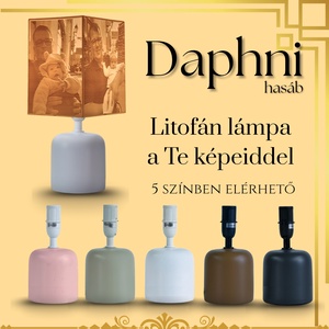 Daphni egyedi fényképes lámpa - Hasáb, Otthon & Életmód, Lámpa, Asztali lámpa, Mindenmás, MESKA
