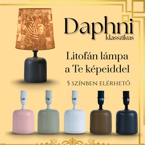 Daphni egyedi fényképes lámpa - Klasszikus, Otthon & Életmód, Lámpa, Asztali lámpa, Mindenmás, MESKA