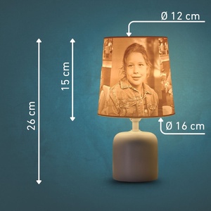 Daphni egyedi fényképes lámpa - Klasszikus - otthon & életmód - lámpa - asztali lámpa - Meska.hu