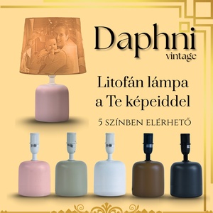 Daphni egyedi fényképes lámpa - Vintage, Otthon & Életmód, Lámpa, Asztali lámpa, Mindenmás, MESKA