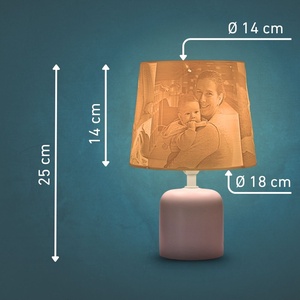 Daphni egyedi fényképes lámpa - Vintage - otthon & életmód - lámpa - asztali lámpa - Meska.hu