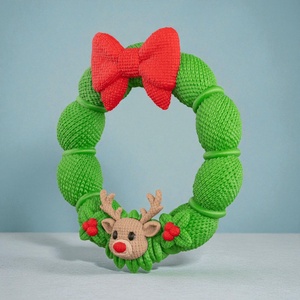 Kötött Rudolf Karácsonyi Ajtókoszorú - karácsony - karácsonyi lakásdekoráció - karácsonyi ajtódíszek - Meska.hu