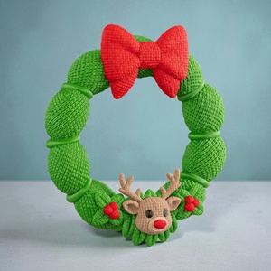 Kötött Rudolf Karácsonyi Ajtókoszorú - karácsony - karácsonyi lakásdekoráció - karácsonyi ajtódíszek - Meska.hu