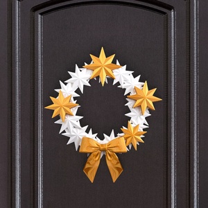 Arany Csillagfény Karácsonyi Ajtódísz, Karácsony, Karácsonyi lakásdekoráció, Karácsonyi ajtódíszek, Mindenmás, MESKA