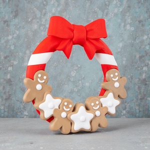 Mézeskalács Karácsonyi Ajtódísz - karácsony - karácsonyi lakásdekoráció - karácsonyi ajtódíszek - Meska.hu