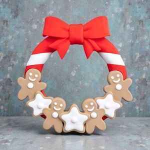 Mézeskalács Karácsonyi Ajtódísz - karácsony - karácsonyi lakásdekoráció - karácsonyi ajtódíszek - Meska.hu