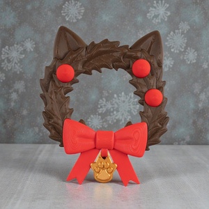 Cicás Karácsonyi Ajtódísz - karácsony - karácsonyi lakásdekoráció - karácsonyi ajtódíszek - Meska.hu