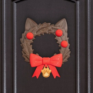 Cicás Karácsonyi Ajtódísz, Karácsony, Karácsonyi lakásdekoráció, Karácsonyi ajtódíszek, Mindenmás, MESKA