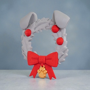 Kutyás Karácsonyi Ajtódísz - karácsony - karácsonyi lakásdekoráció - karácsonyi ajtódíszek - Meska.hu