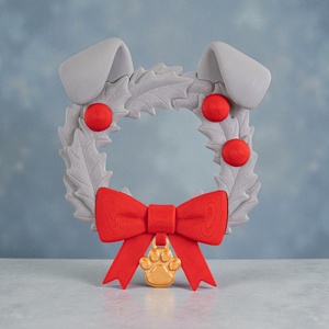 Kutyás Karácsonyi Ajtódísz - karácsony - karácsonyi lakásdekoráció - karácsonyi ajtódíszek - Meska.hu