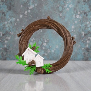 Mesebeli Karácsony Ajtódísz - karácsony - karácsonyi lakásdekoráció - karácsonyi ajtódíszek - Meska.hu