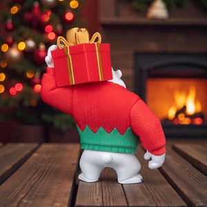 Karácsonyi Jegesmedve - karácsony - karácsonyi lakásdekoráció - karácsonyi manók, figurák - Meska.hu