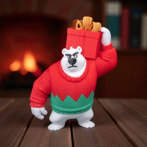 Karácsonyi Jegesmedve, Karácsony, Karácsonyi lakásdekoráció, Karácsonyi manók, figurák, Mindenmás, MESKA