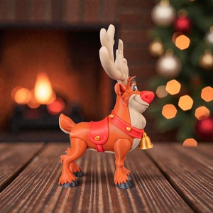 Rudolf Karácsonyi Figura  Piros Orrú Szarvas - karácsony - karácsonyi lakásdekoráció - karácsonyi manók, figurák - Meska.hu