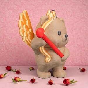 Ámor Nyila Szerelmes Maci Kulcstartó Saját Betűvel - táska & tok - kulcstartó & táskadísz - kulcstartó - Meska.hu