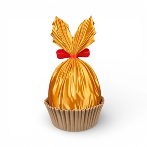 Aranyfényű Nyuszi Ajándékdoboz � Elegáns Húsvéti Meglepetés Tároló - ünnepi díszek, dekorációk - húsvéti díszek és dekorációk - húsvéti virágos díszek - Meska.hu