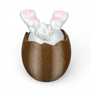 Kíváncsi Nyuszi Édességtartó � Játékos Húsvéti Meglepetés Tojás - Meska.hu