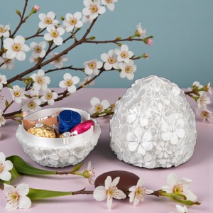 Százszorszép Virágos Tojás � Elegáns Tavaszi Édességtartó és Dekoráció - ünnepi díszek, dekorációk - húsvéti díszek és dekorációk - húsvéti virágos díszek - Meska.hu