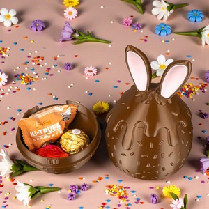 Olvadt csokoládé mintás húsvéti tojás tartó és édességtároló - ünnepi díszek, dekorációk - húsvéti díszek és dekorációk - húsvéti tojástartó - Meska.hu