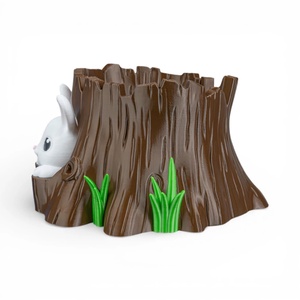 Húsvéti Nyuszis Édességtartó és Erdei Fatönk Kaspó - ünnepi díszek, dekorációk - húsvéti díszek és dekorációk - húsvéti tojástartó - Meska.hu