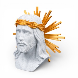 Szent Krisztus falidísz arany dicsfénnyel és töviskoronával � Spirituális otthoni dekoráció - ünnepi díszek, dekorációk - húsvéti díszek és dekorációk - húsvéti asztaldíszek - Meska.hu