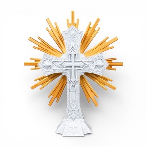 Szent Kereszt asztali és fali dísz arany dicsfénnyel � A remény és a hit állandó szimbóluma, Ünnepi díszek, dekorációk, Húsvéti díszek és dekorációk, Húsvéti asztaldíszek, Mindenmás, MESKA