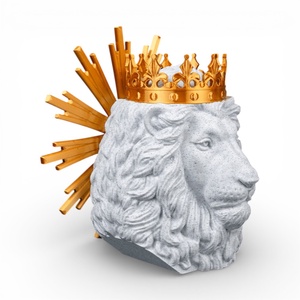 Júda Oroszlánja fali és asztali dísz arany dicsfénnyel � Az erő és az isteni tekintély szimbóluma - ünnepi díszek, dekorációk - húsvéti díszek és dekorációk - húsvéti asztaldíszek - Meska.hu