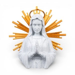 Szűz Mária falidísz arany dicsfénnyel � A kegyelem és az anyai oltalom szimbóluma - Meska.hu