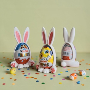 Kinder Tojástartó Nyuszi Figura � Kedves Ünnepi Keret a Meglepetésnek - ünnepi díszek, dekorációk - húsvéti díszek és dekorációk - húsvéti tojástartó - Meska.hu