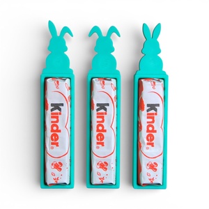 Húsvéti nyuszis Kinder csokoládé és tartó apró figyelmesség - Zöld - Meska.hu